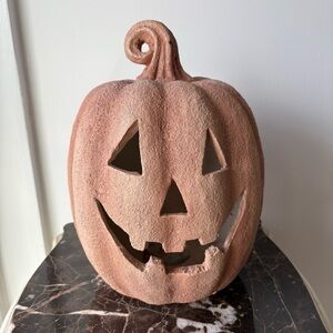 Martha Stewart Terracotta Pumpkin with LED light